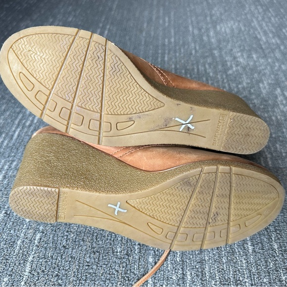 Sperry women’s Harlow wedge booties in cognac size 10 - Picture 7 of 7